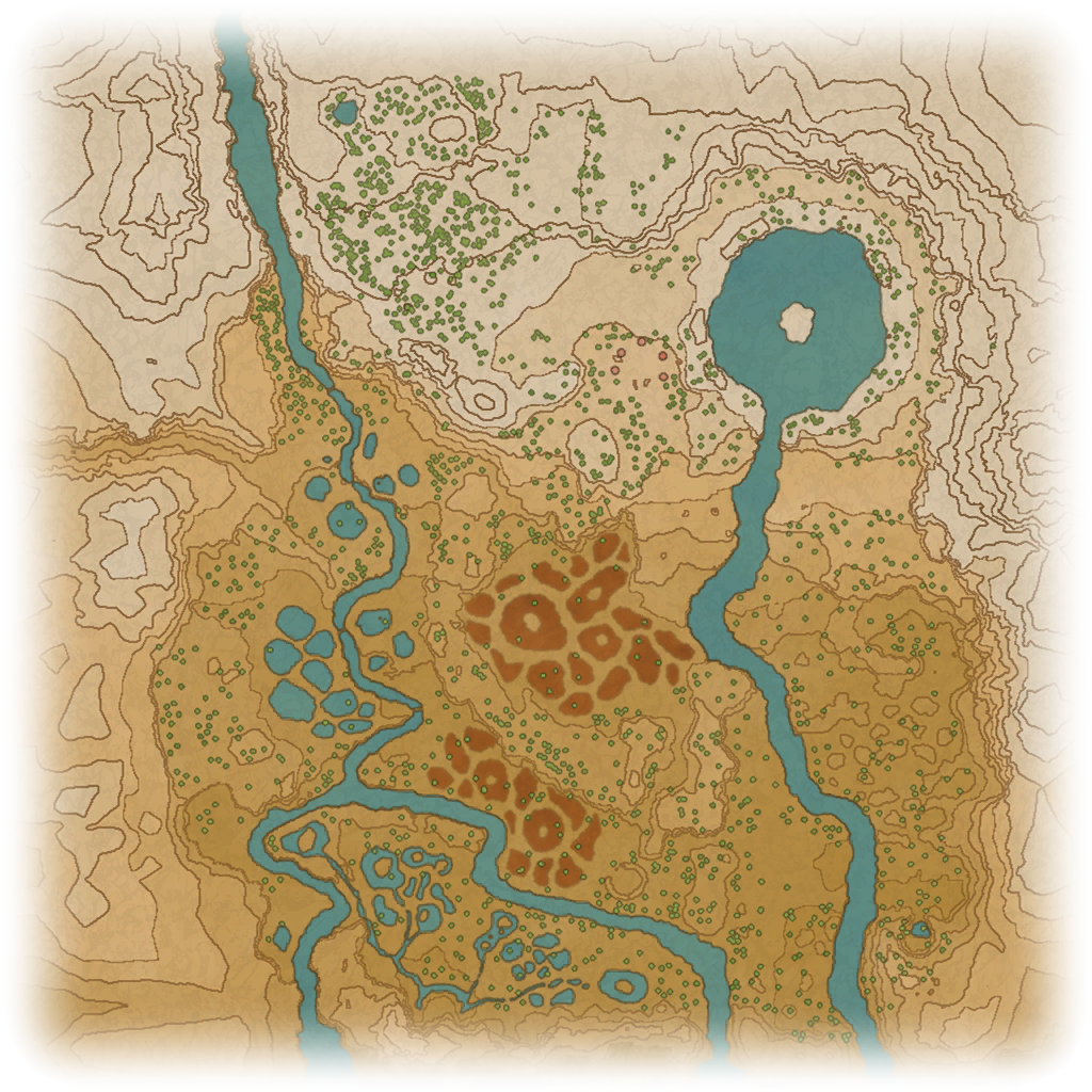 Crimson Mirelands map